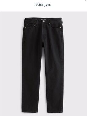 Abercrombie & Fitch Slim Black Men's Jeans